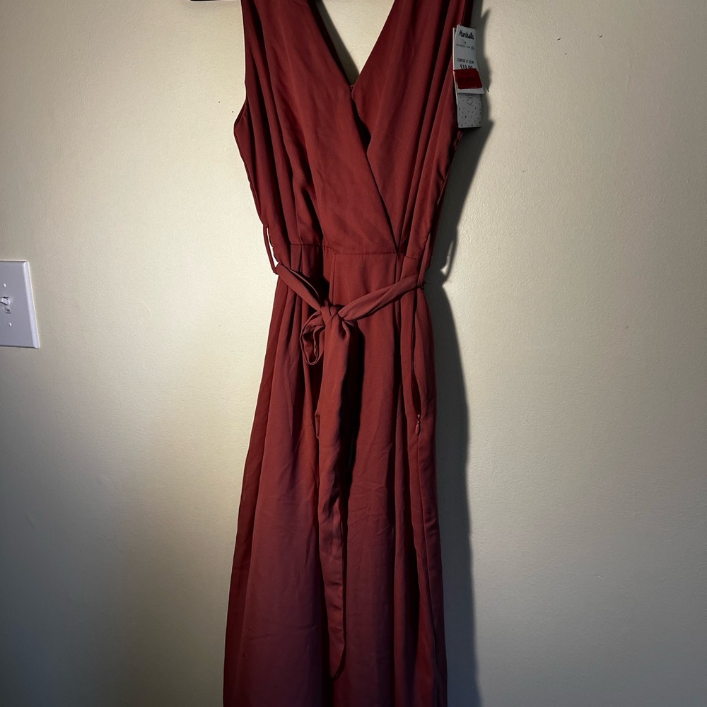 Sienna Sky Sleeveless Maxi Dress in Rust